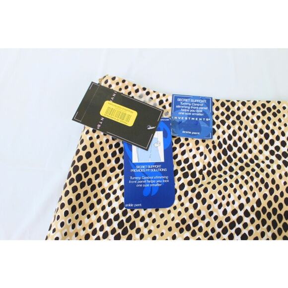 Investments Brand Womens Ankle Pants Size 18 Slimming Snakeskin Print NWT - Picture 2 of 8